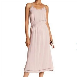 Olive and oak blush dress